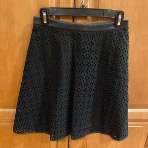 Attractive black net short skirt